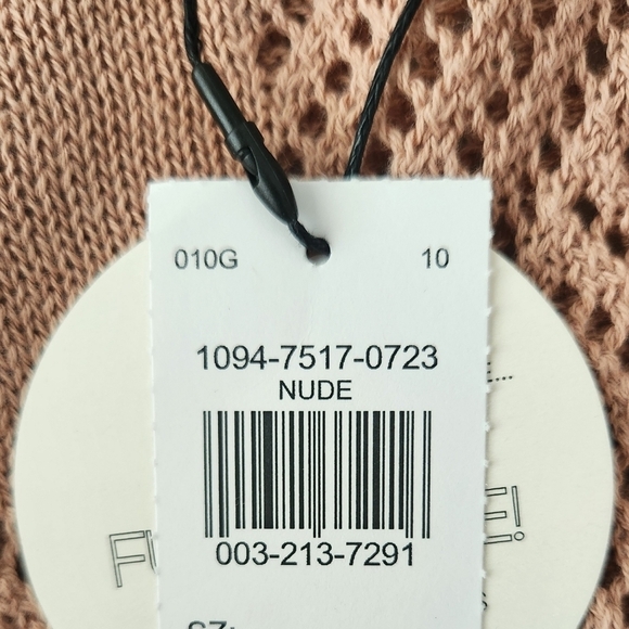 FCT With Love Pointelle Knit Tank Dress. Nude. Size Medium. New. - Picture 10 of 10